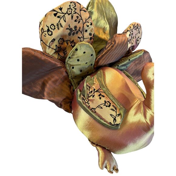 Large Stuffed Fabric Tom Turkey Thanksgiving Decor Satin Centerpiece‎ Plush 18" - Picture 7 of 13